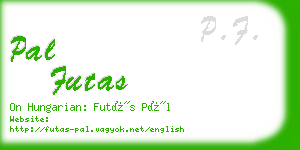 pal futas business card